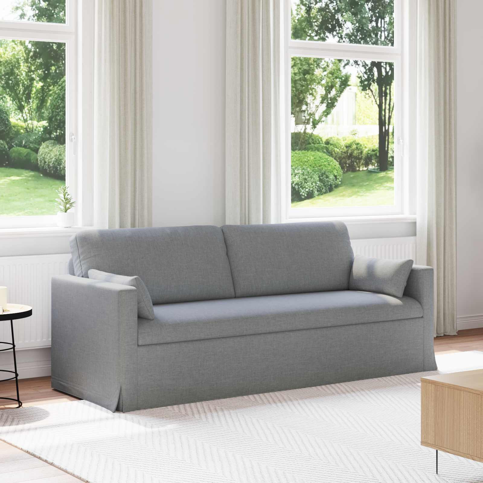 vidaXL Sofa Hellgrau 78 x 78 x 80 cm Stoff