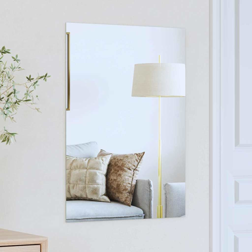 vidaXL Wandspiegel Rechtwinklig 70 x 50 cm Gehärtetes Glas