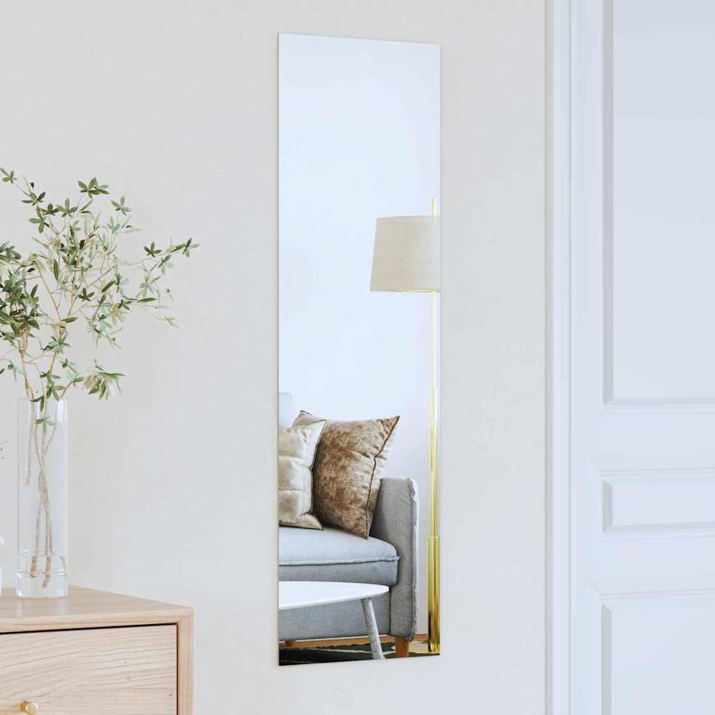 vidaXL Wandspiegel Rechtwinklig 30 x 100 cm Gehärtetes Glas