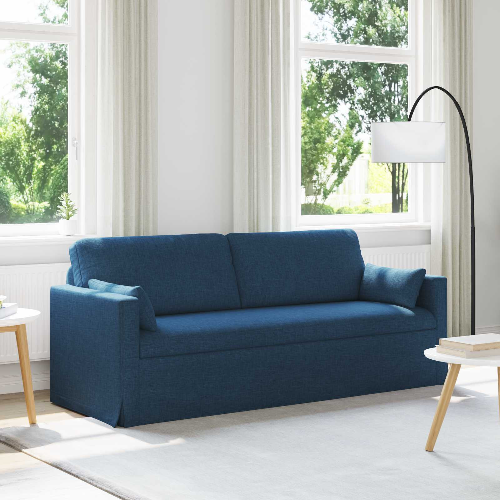 vidaXL Sofa Blau 198 x 78 x 80 cm Stoff