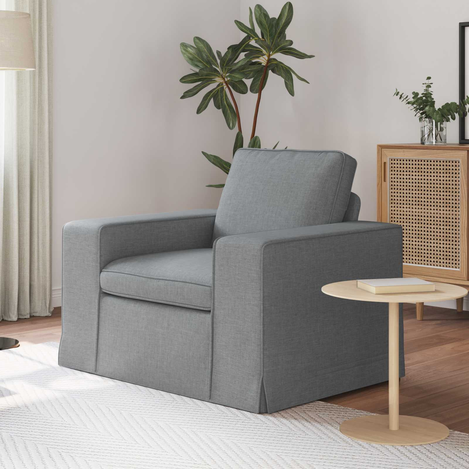 vidaXL Sofa Hellgrau 103 x 80 x 82 cm Stoff