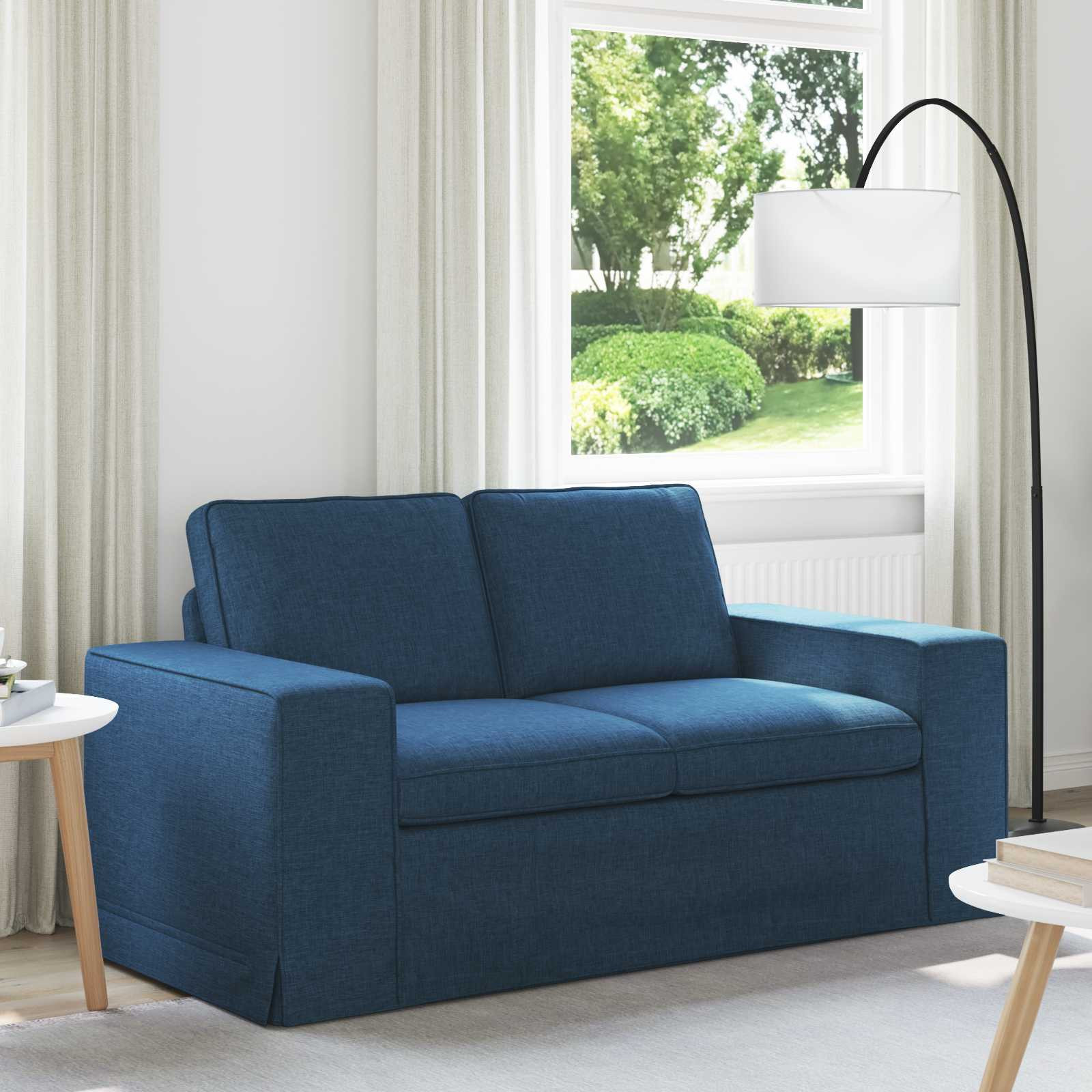 vidaXL Sofa Blau 162 x 80 x 82 cm Stoff