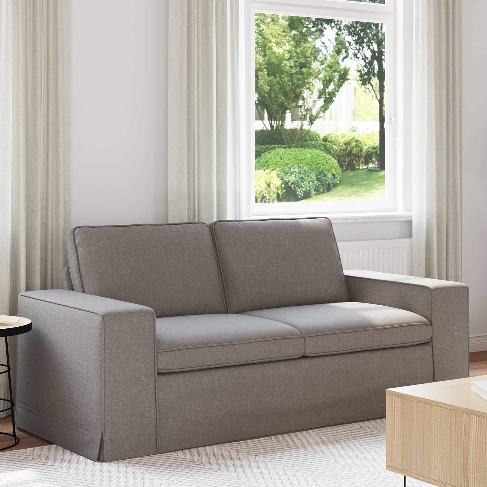 vidaXL Sofa Taupe 182 x 80 x 82 cm Stoff