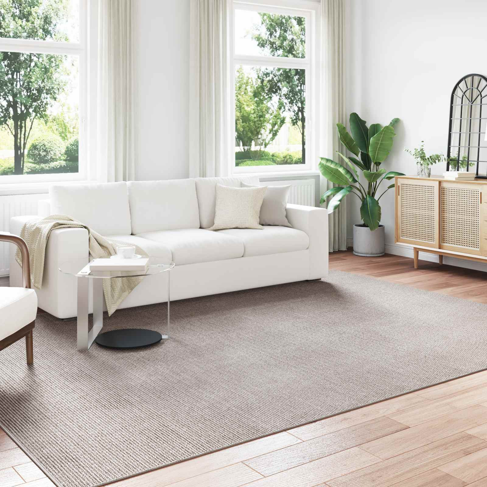 vidaXL Bereichsteppiche Rechtwinklig LUGO Taupe 200 x 280 cm Polyester