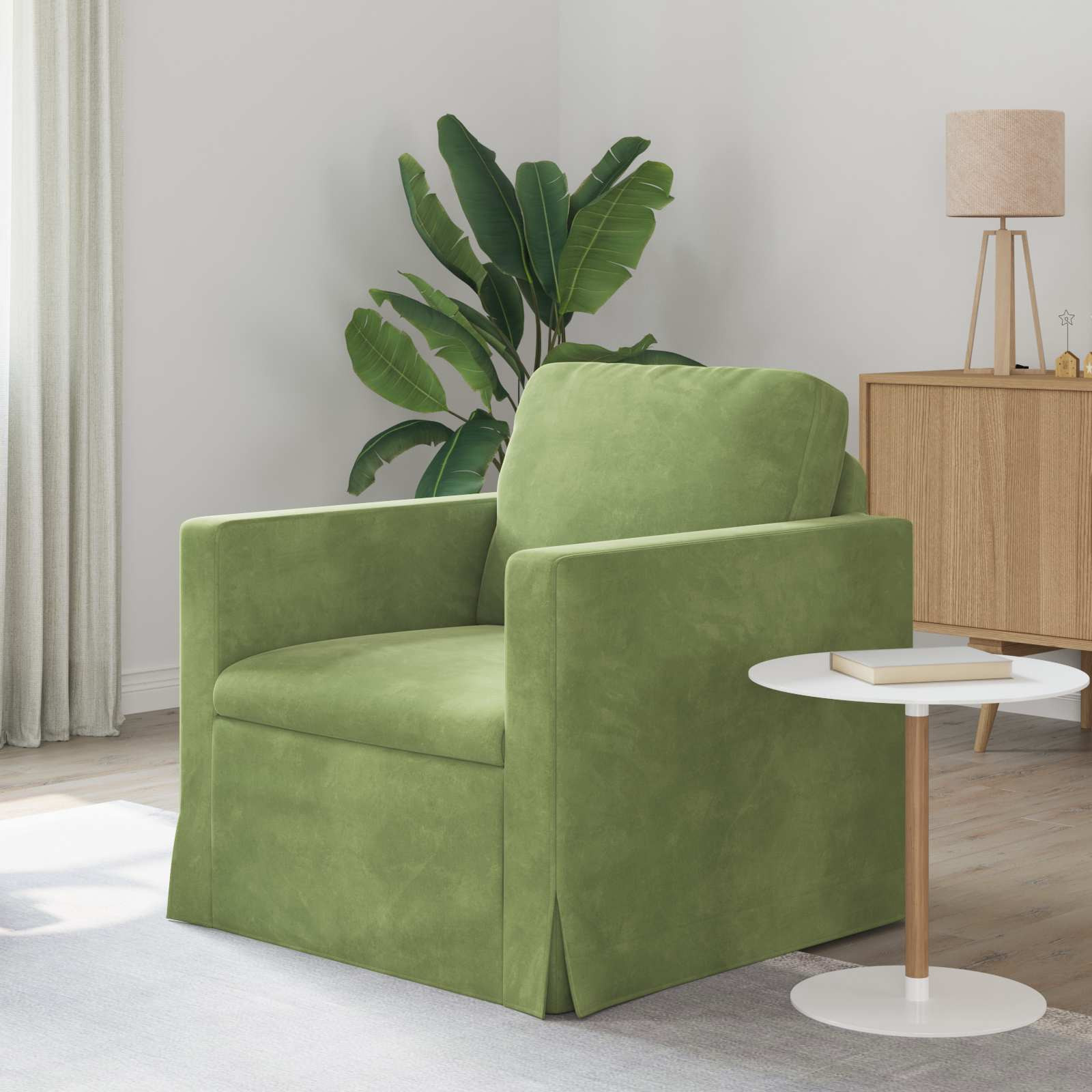 vidaXL Sofa Hellgrün 78 x 78 x 80 cm Samt