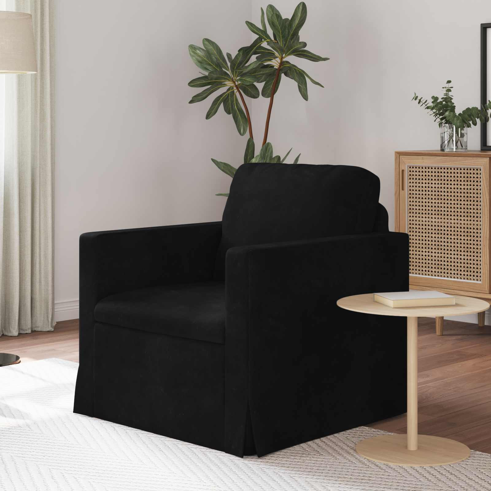 vidaXL Sofa Schwarz 78 x 78 x 80 cm Samt