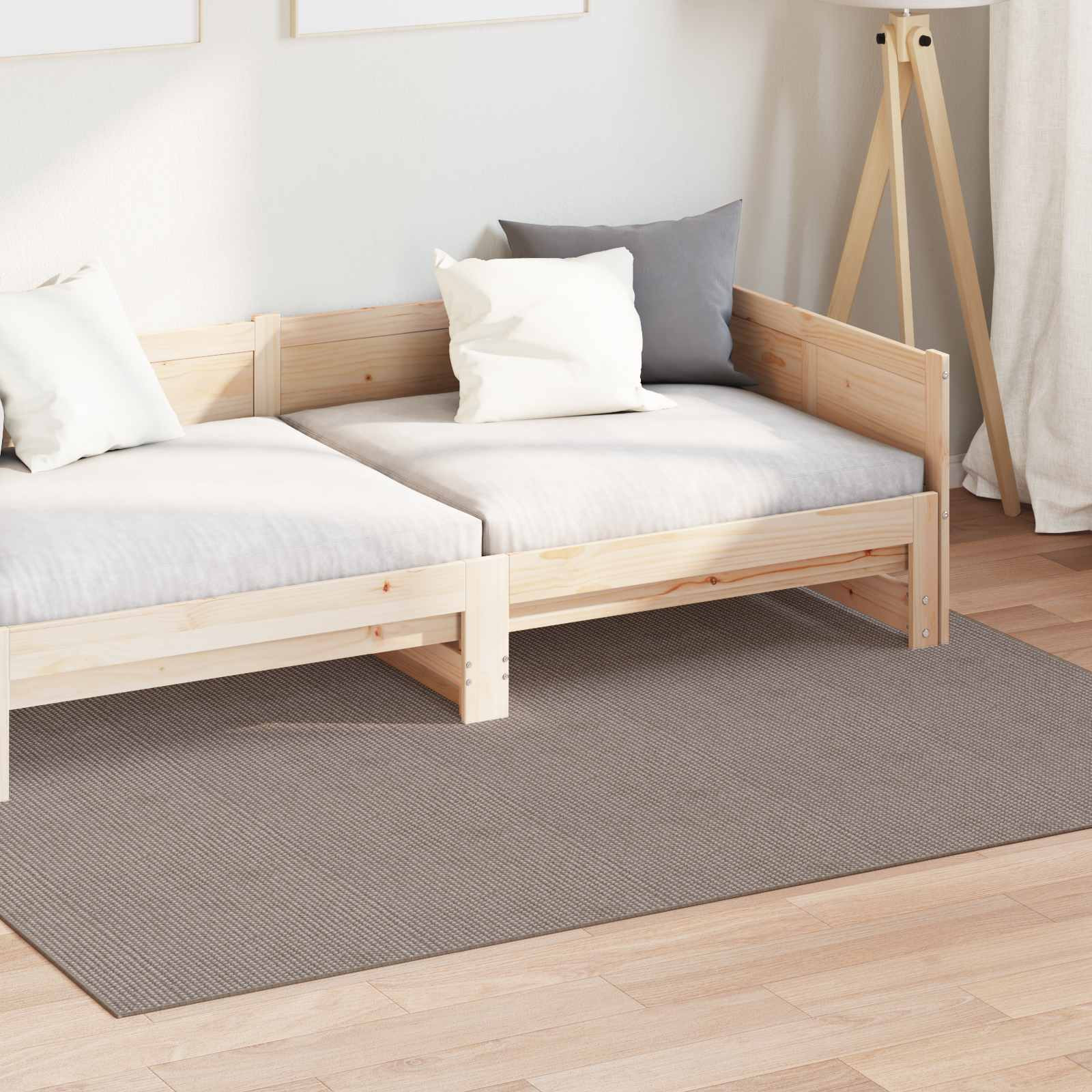 vidaXL Bereichsteppiche LUGO Creme und Taupe 230 x 160 cm Polyester