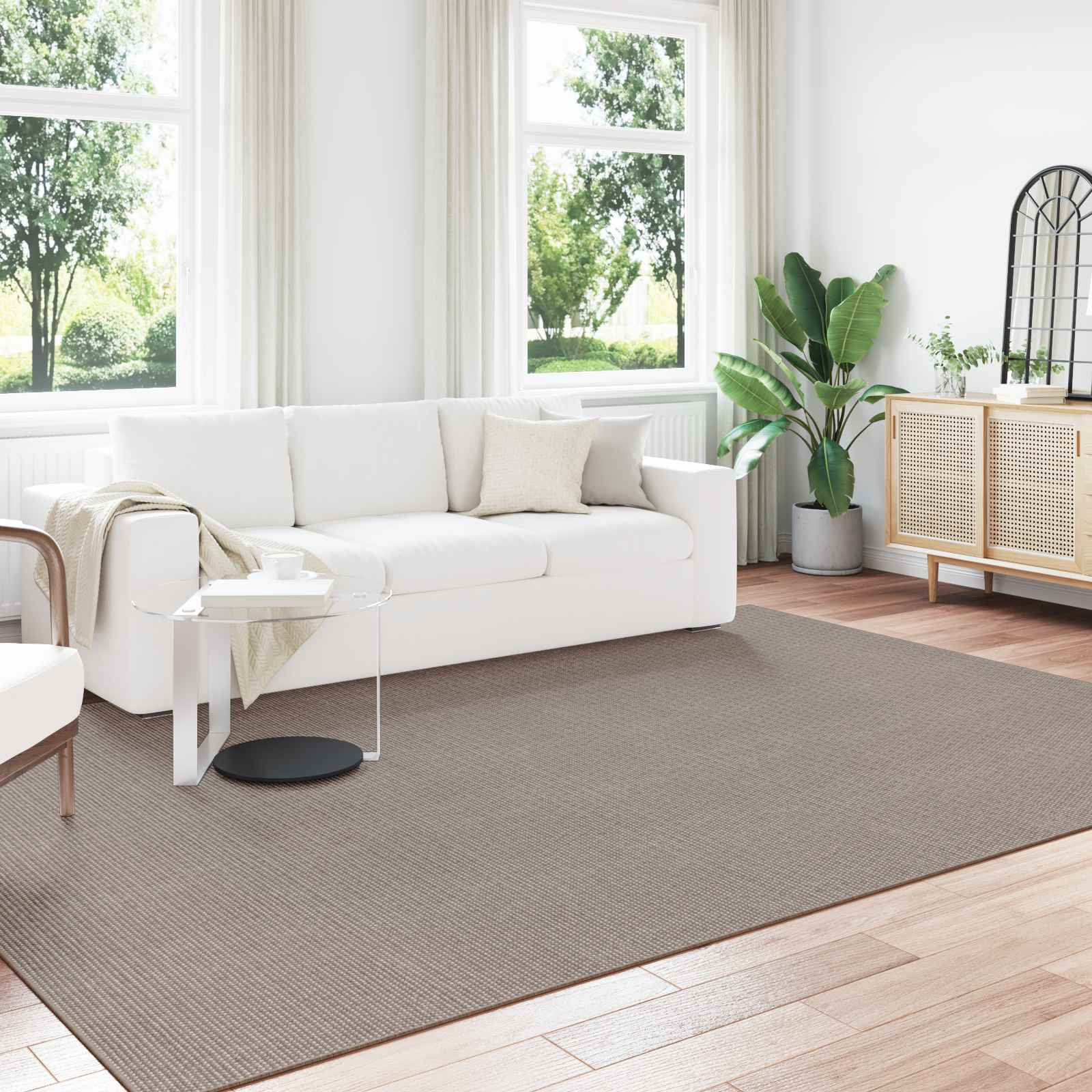 vidaXL Bereichsteppiche LUGO Creme und Taupe 280 x 200 cm Polyester