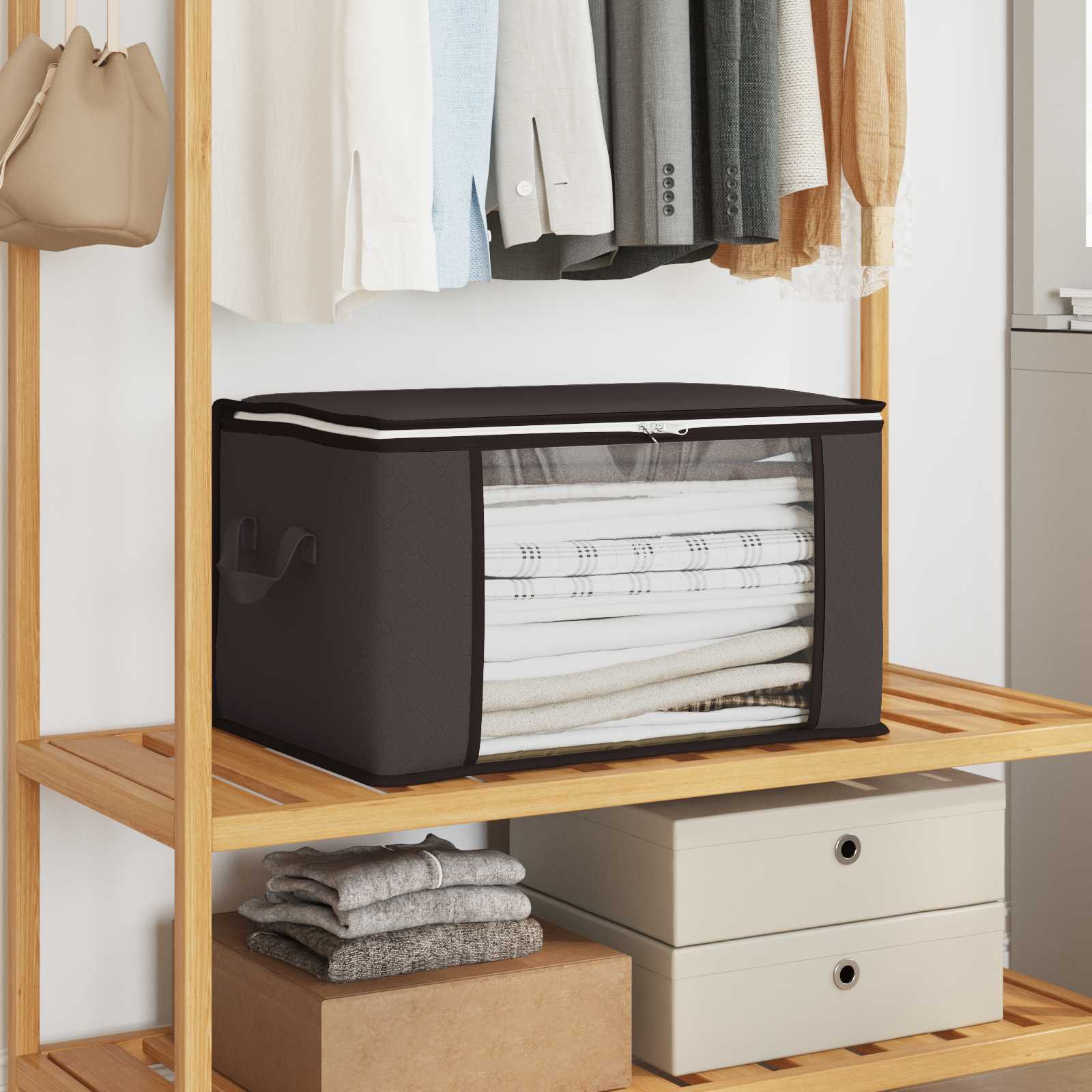 vidaXL Aufbewahrungsbox mit transparentem Seitenfenster 2 pcs