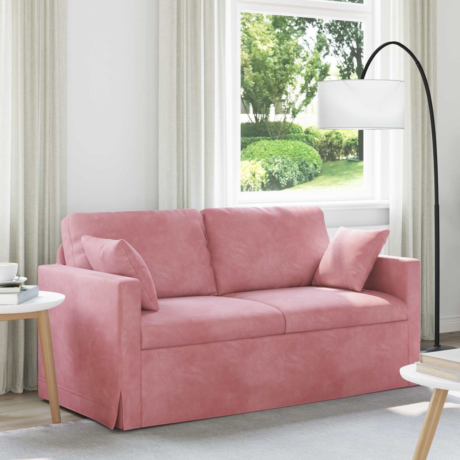 vidaXL Sofa Rosa 158 x 78 x 80 cm Samt