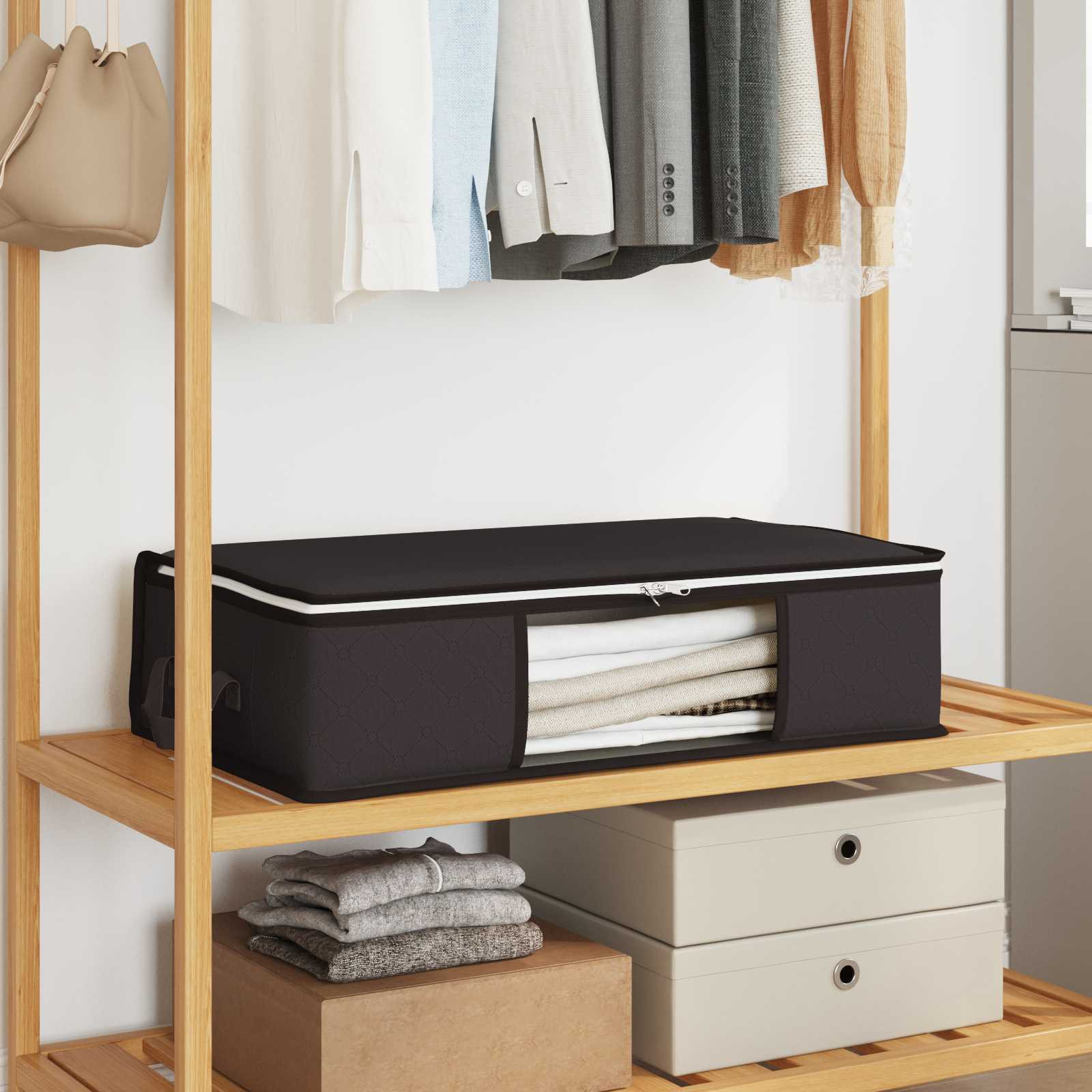 vidaXL Aufbewahrungsbox mit transparentem Seitenfenster 2 pcs