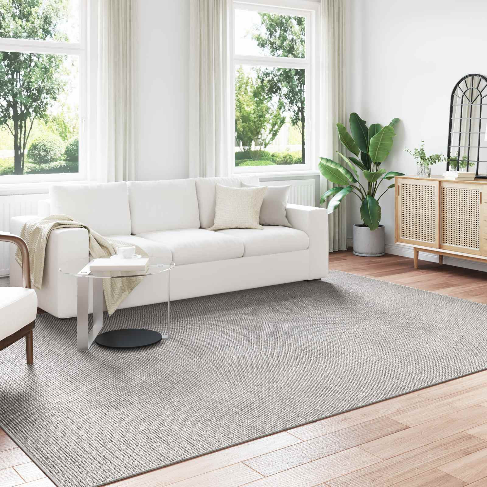 vidaXL Bereichsteppiche LUGO Creme und Grau 240 x 340 cm Polyester