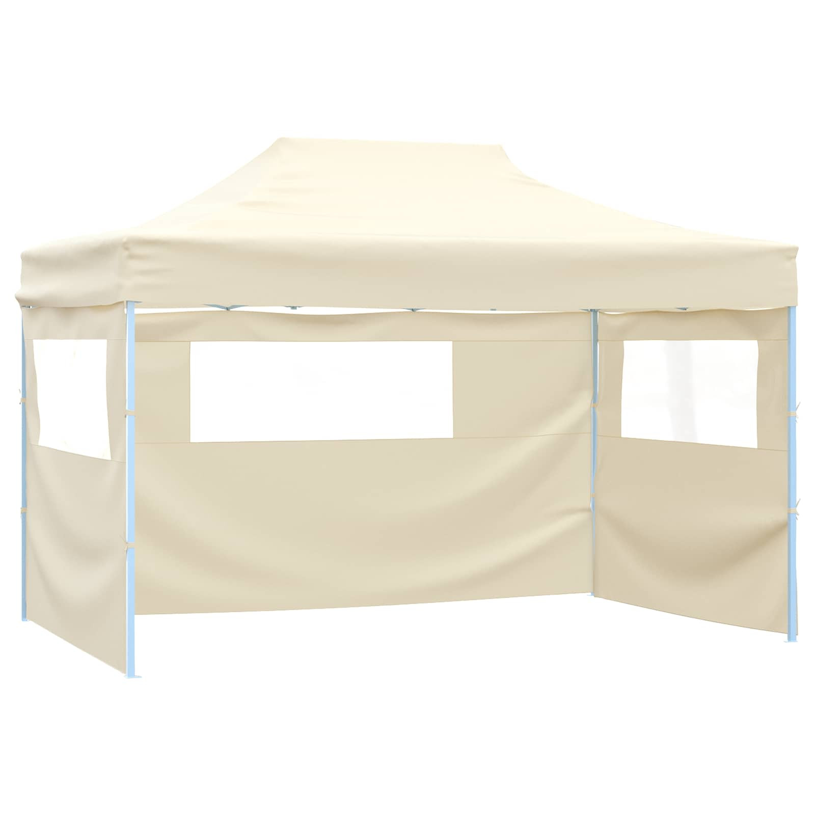 vidaXL Party-Zelt Creme 280 x 410 x 315 cm Oxford-Stoff
