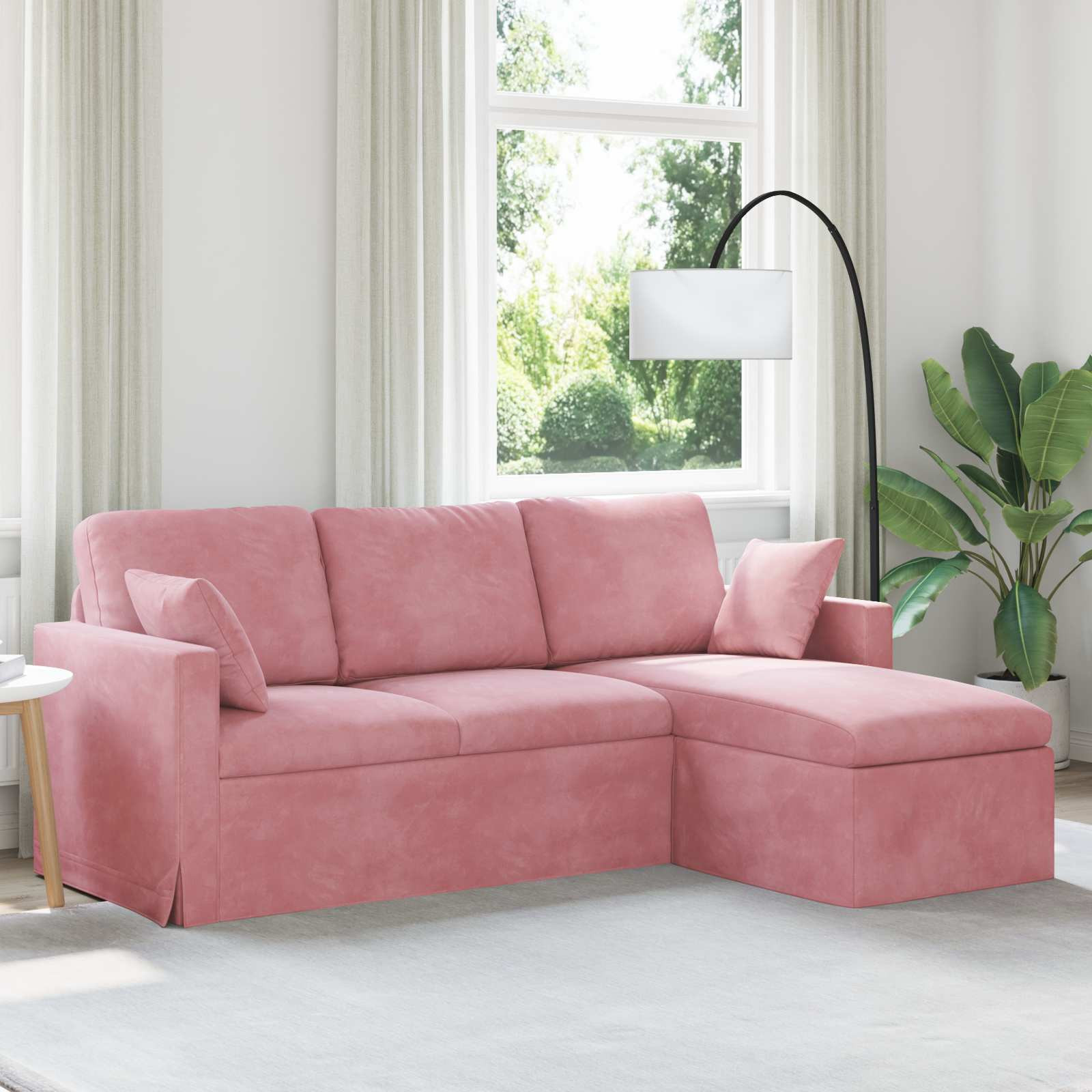 vidaXL Sofa Rosa 198 x 134 x 80 cm Samt