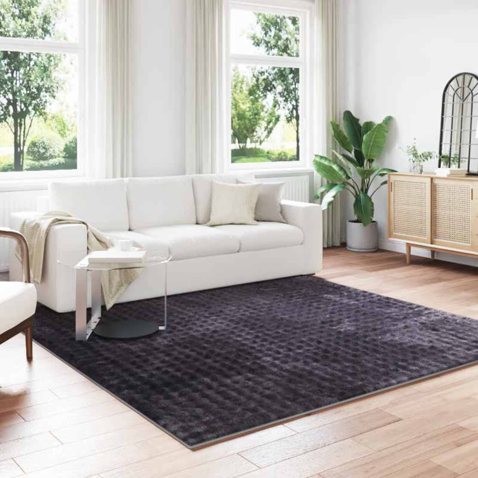 vidaXL Bereichsteppiche Quadratisch SIROLO Beige 120 x 120 cm