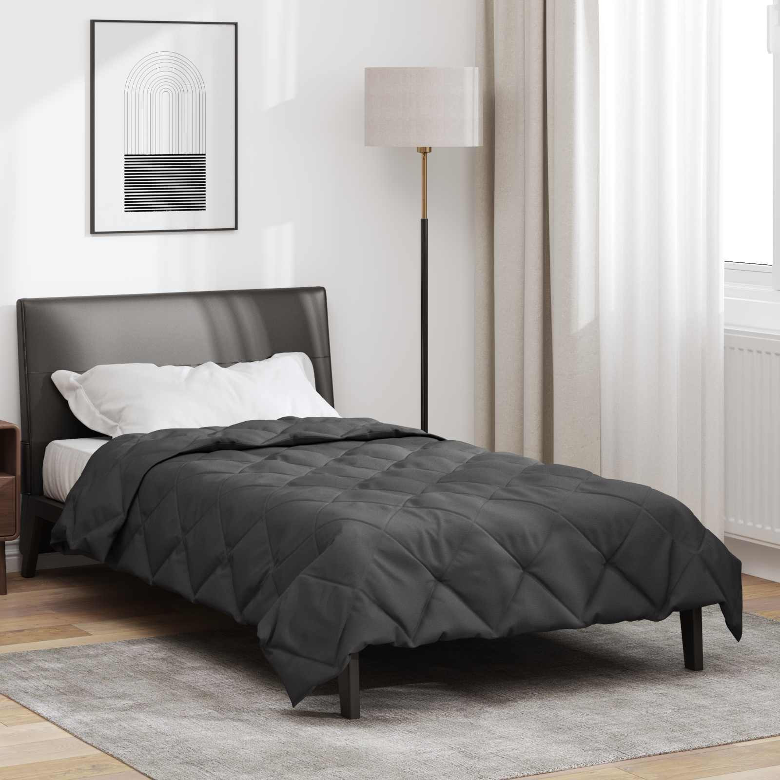 vidaXL Sommerdecke 200 x 140 cm Sommer 200 gsm Anthrazit