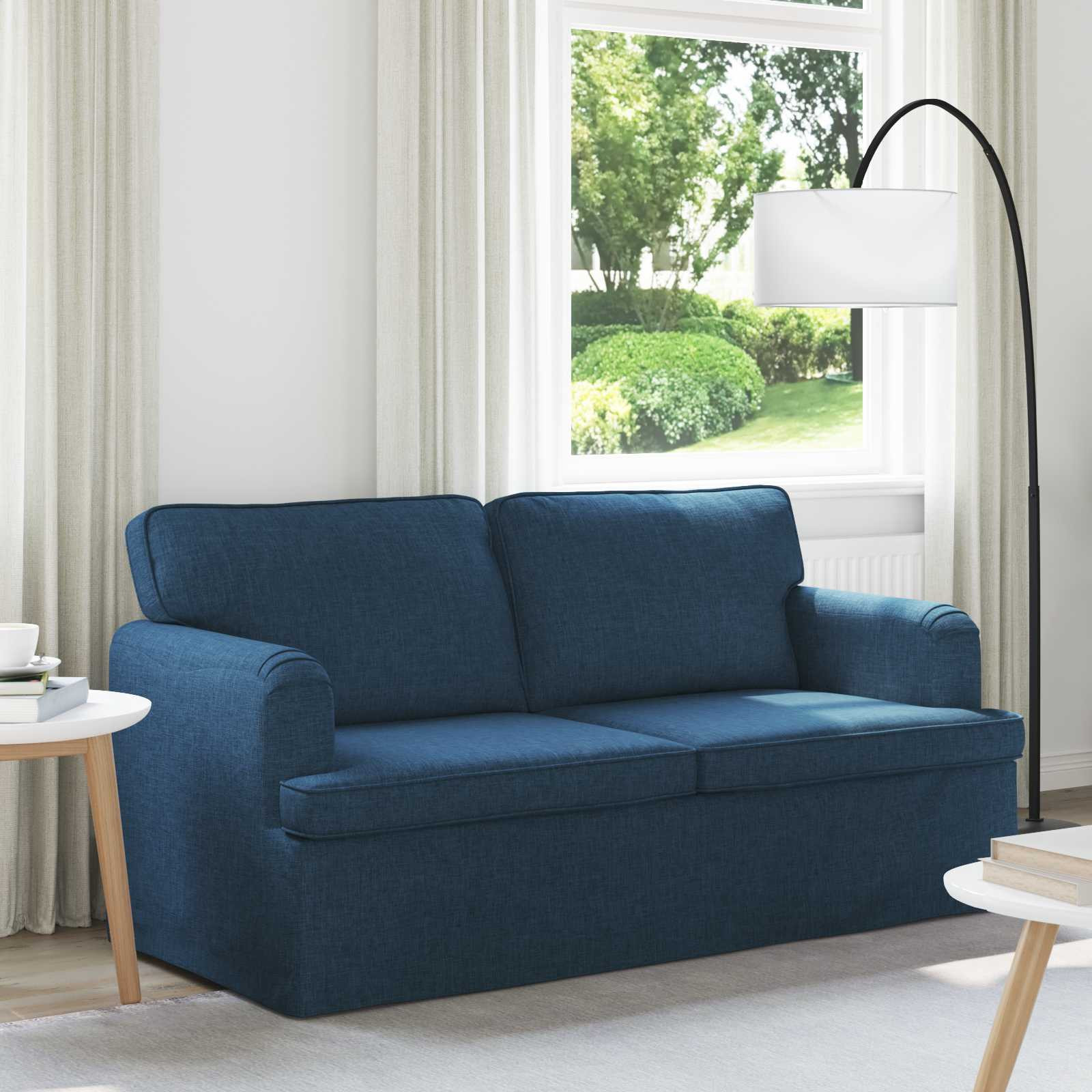 vidaXL Sofa Blau 162 x 80 x 85 cm Stoff