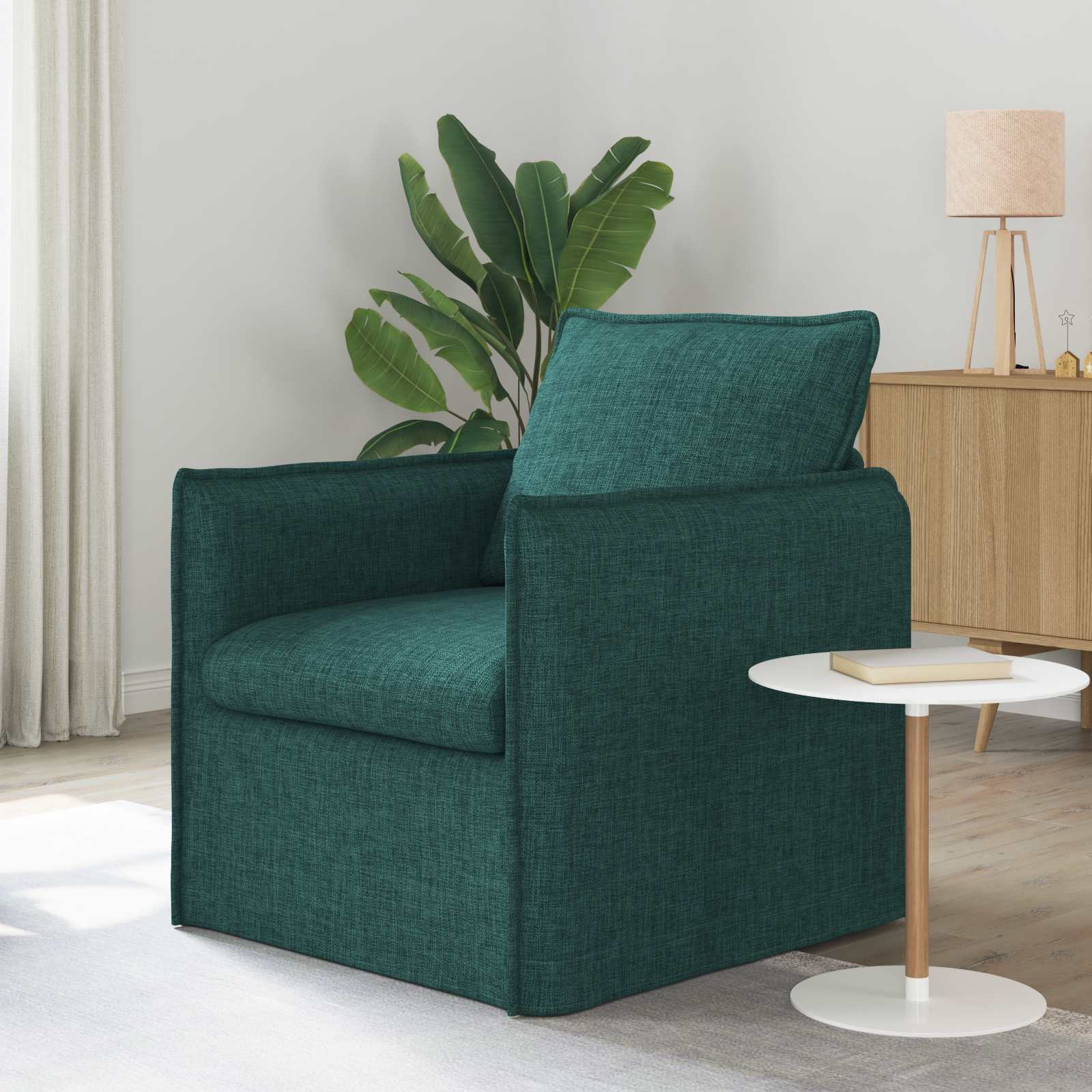 vidaXL Sofa Dunkelgrün 75 x 82 x 85 cm Stoff