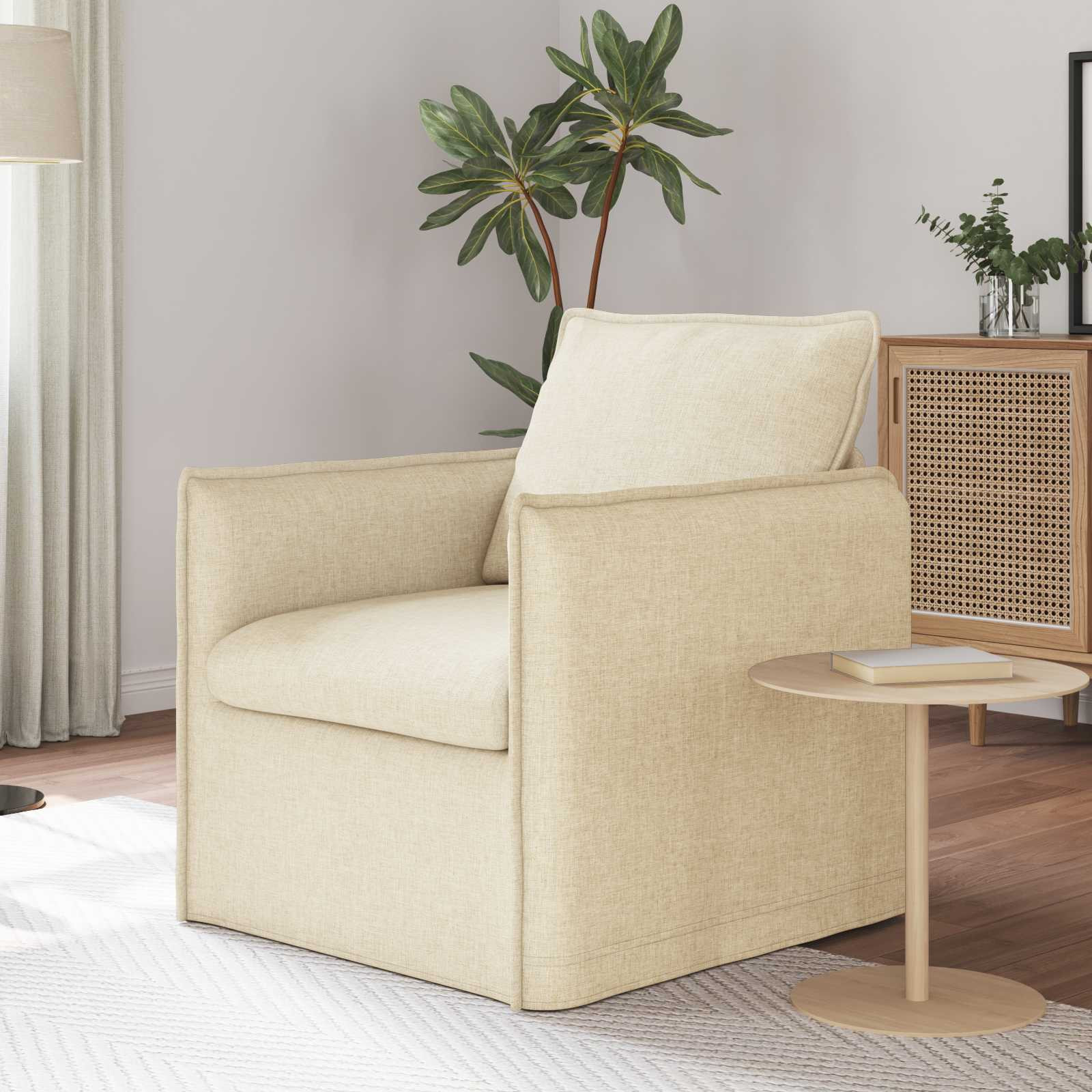 vidaXL Sofa Creme 75 x 82 x 85 cm Stoff