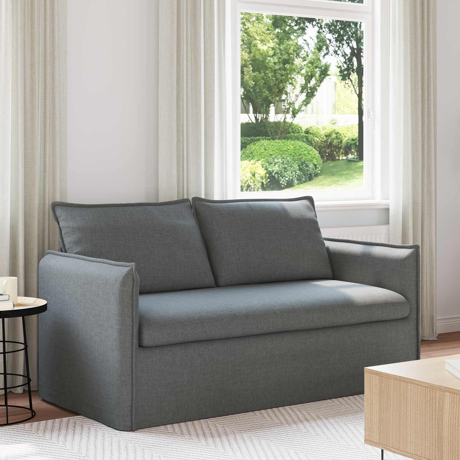 vidaXL Sofa Dunkelgrau 156 x 82 x 85 cm Stoff