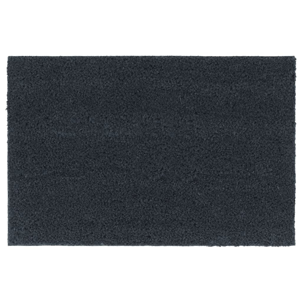 vidaXL Fußmatte Dunkelgrau 40x60 cm Kokosfaser Getuftet