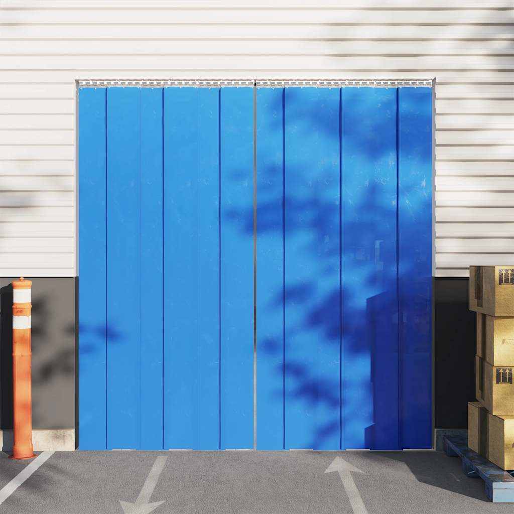 vidaXL Türvorhang Blau 200x1,6 mm 25 m PVC