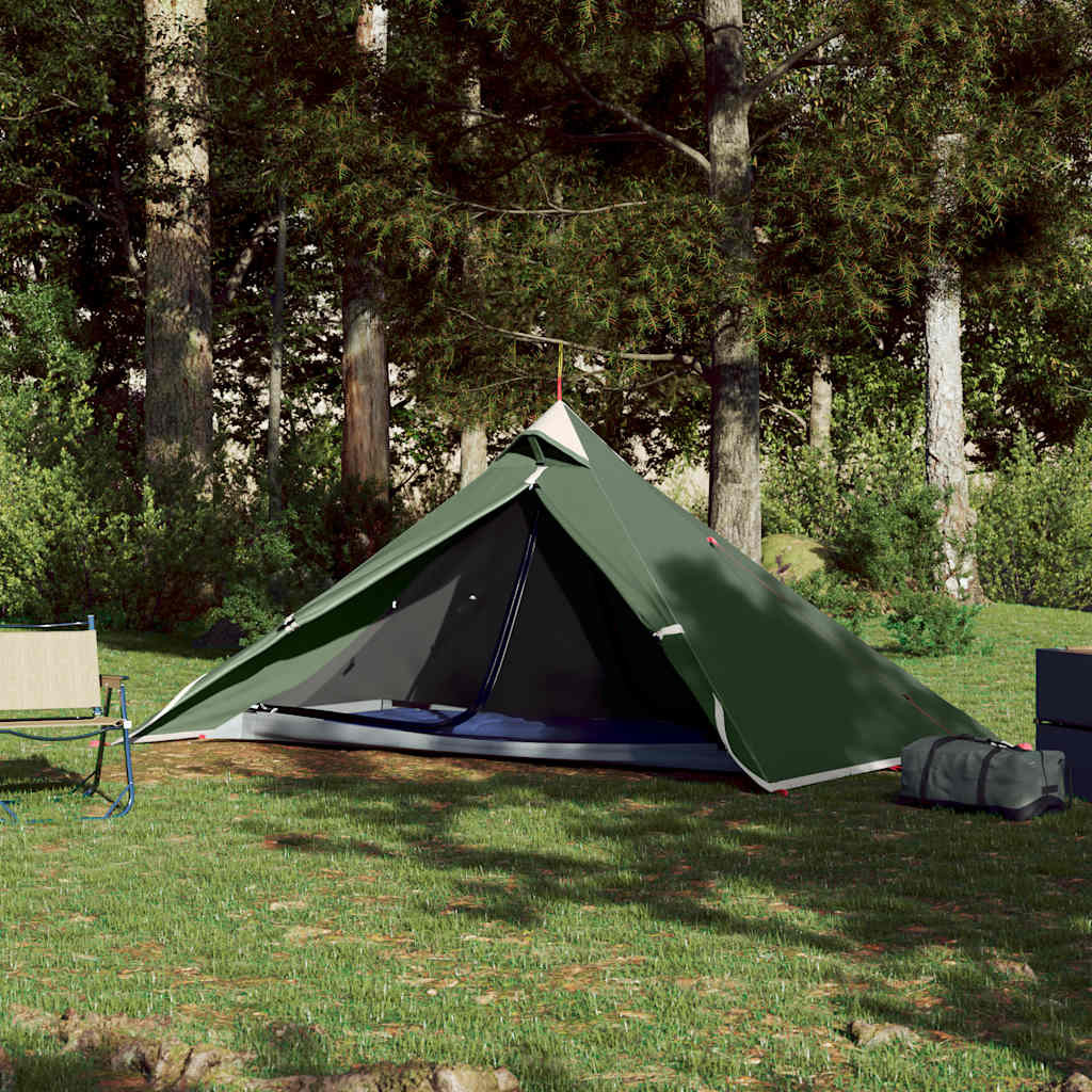 vidaXL Tipi-Hängezelt 1 Person Grün Wasserdicht