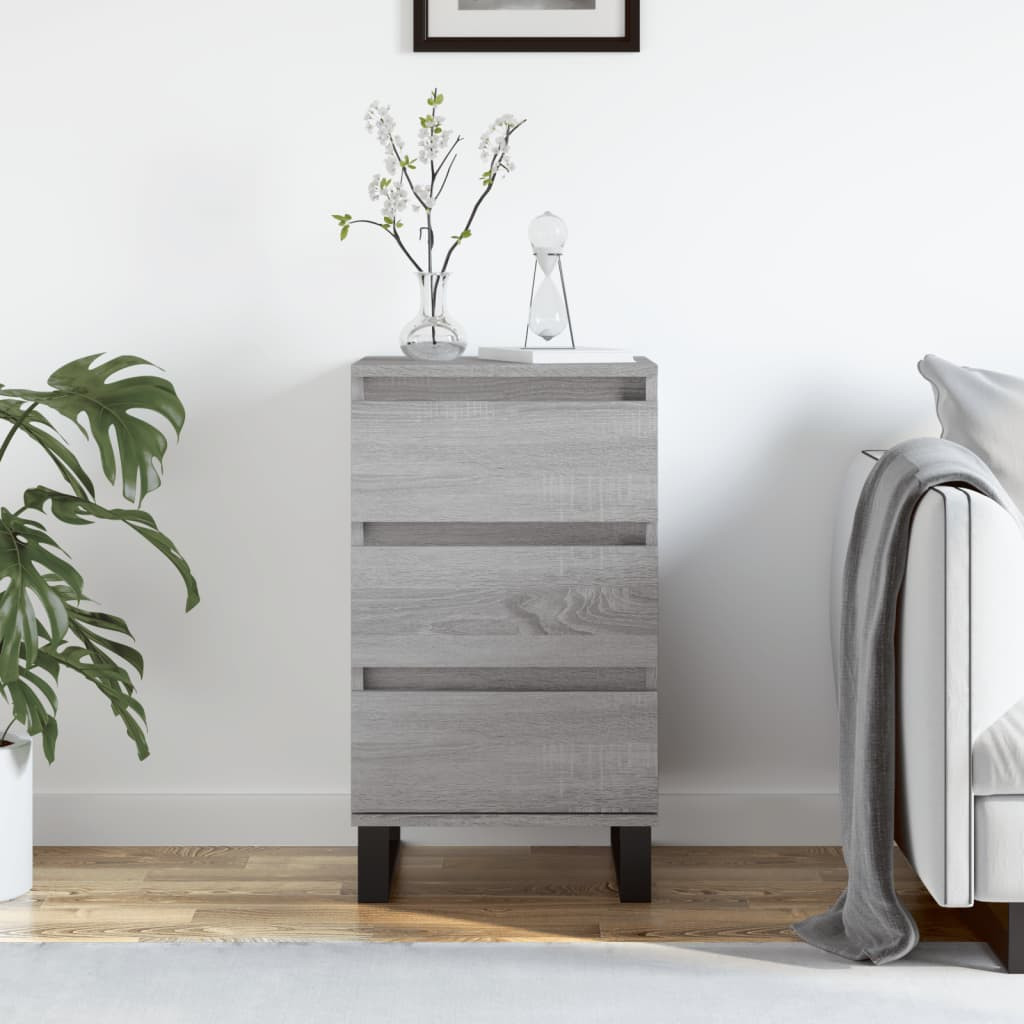 vidaXL Sideboard Grau Sonoma 40x35x70 cm Holzwerkstoff