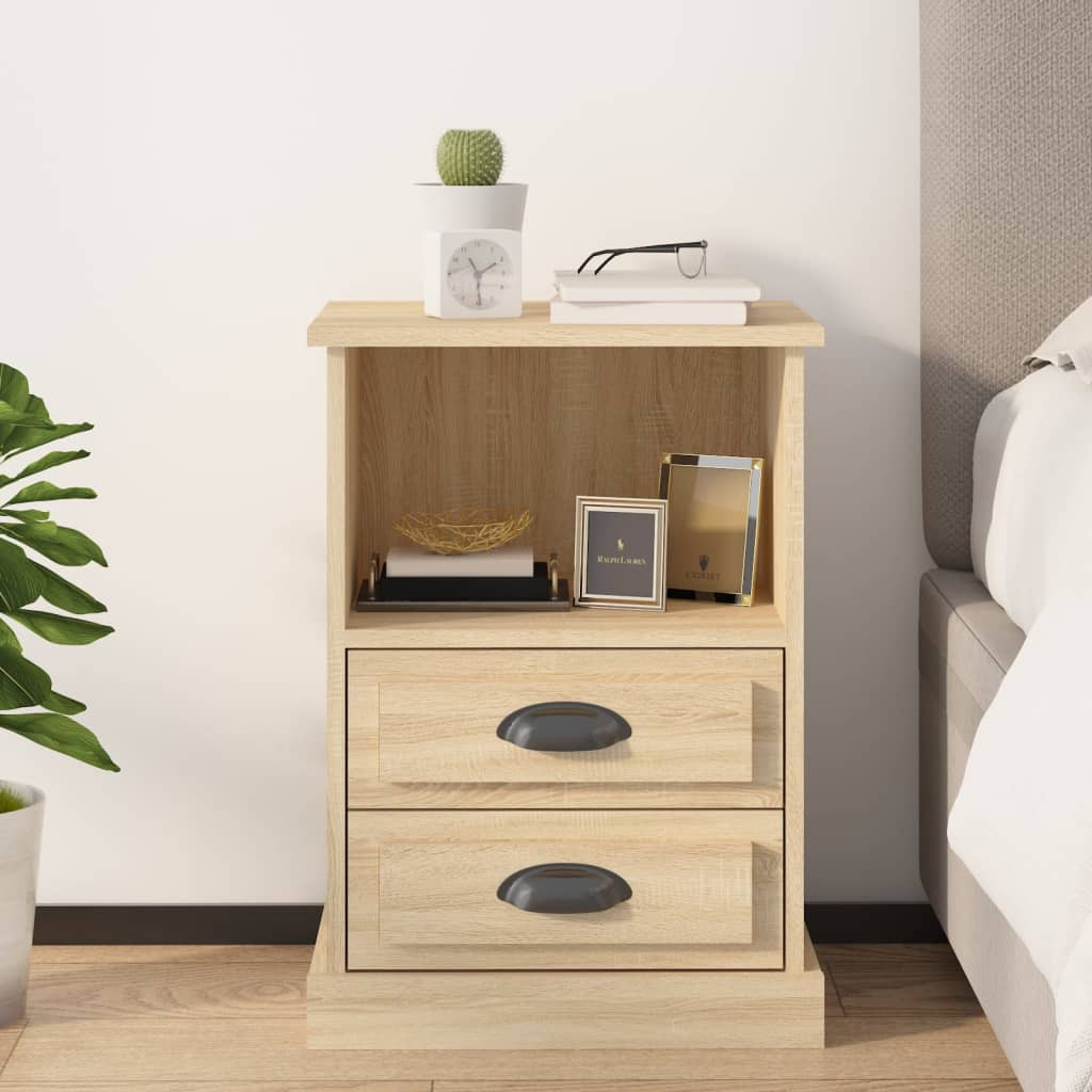 vidaXL Nachttisch Sonoma-Eiche 43x36x60 cm