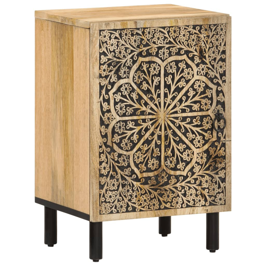 vidaXL Badschrank 38x33x58 cm Massivholz Mango