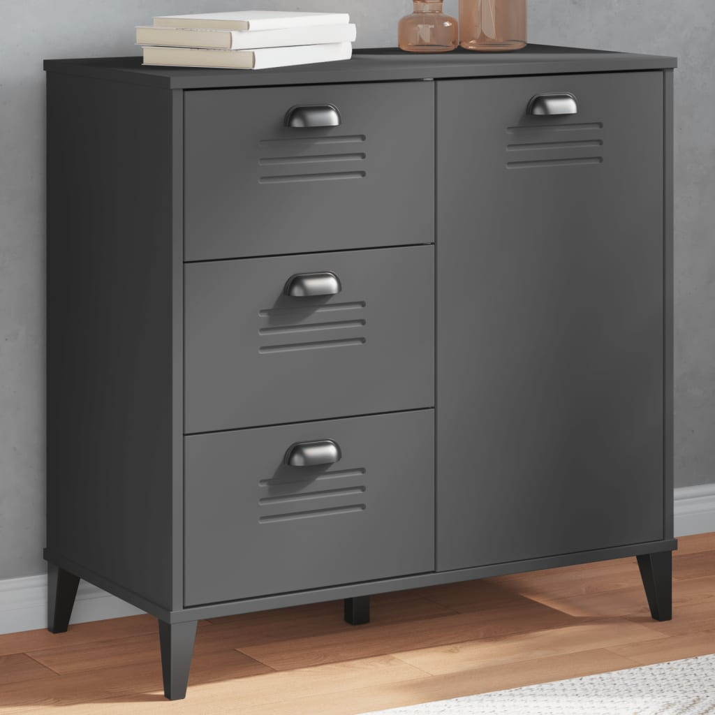 vidaXL Sideboard VIKEN Anthrazit 80x40x80 cm Holzwerkstoff