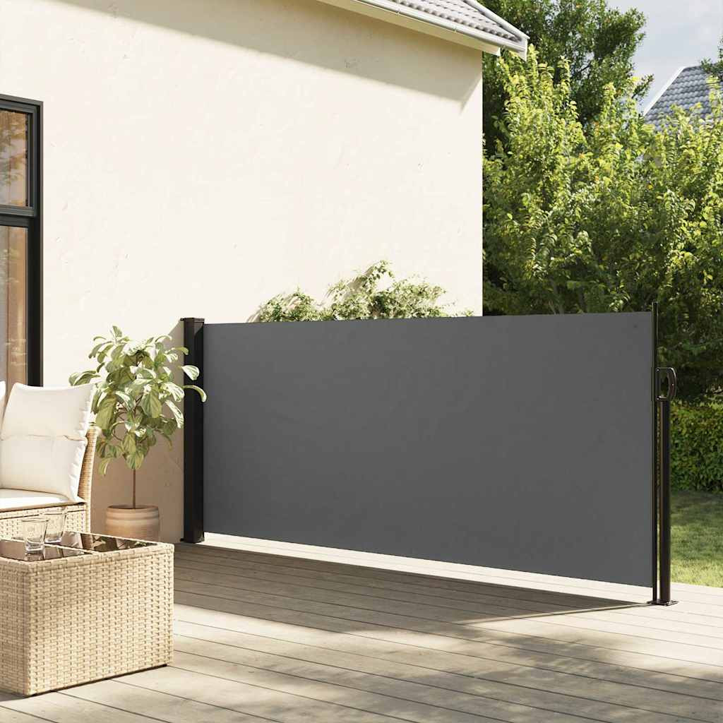 vidaXL Ausziehbare Seitenmarkise Anthrazit 117x300 cm