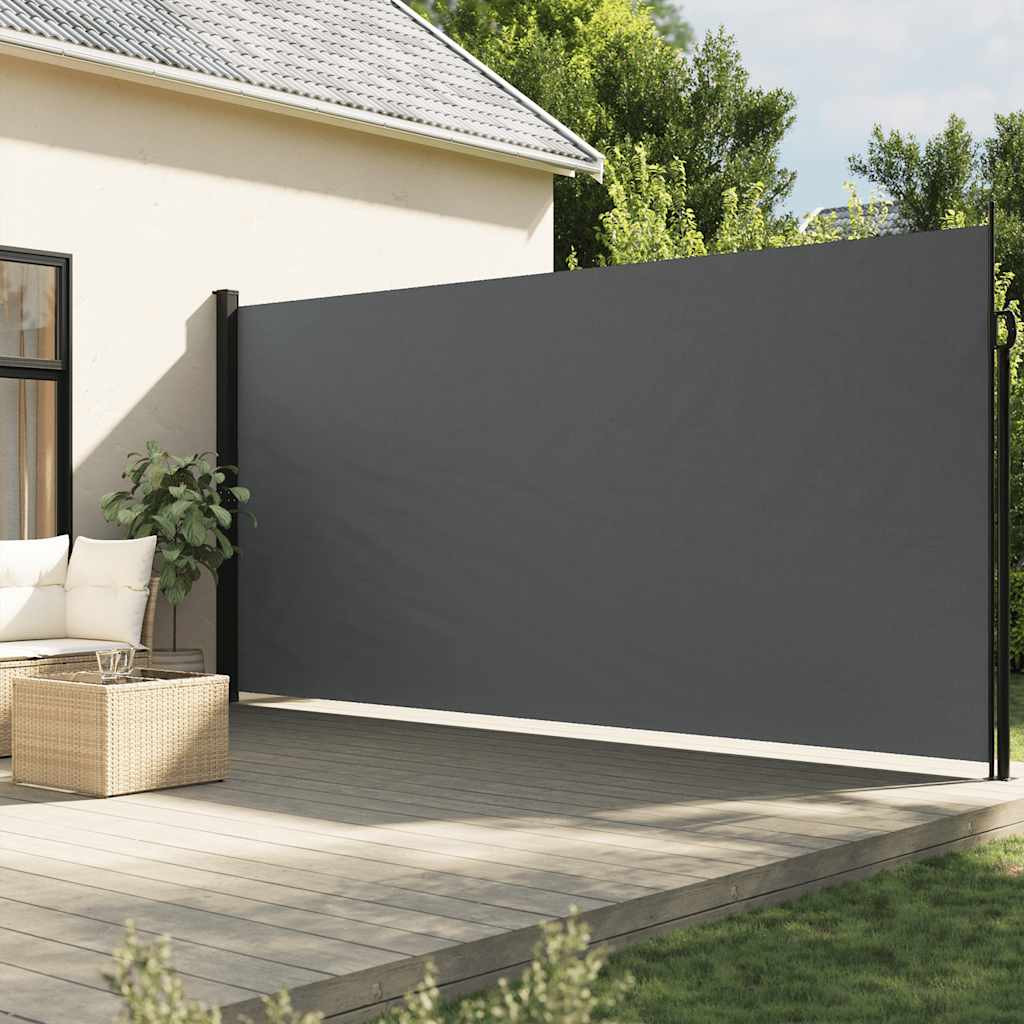 vidaXL Ausziehbare Seitenmarkise Anthrazit 200x300 cm