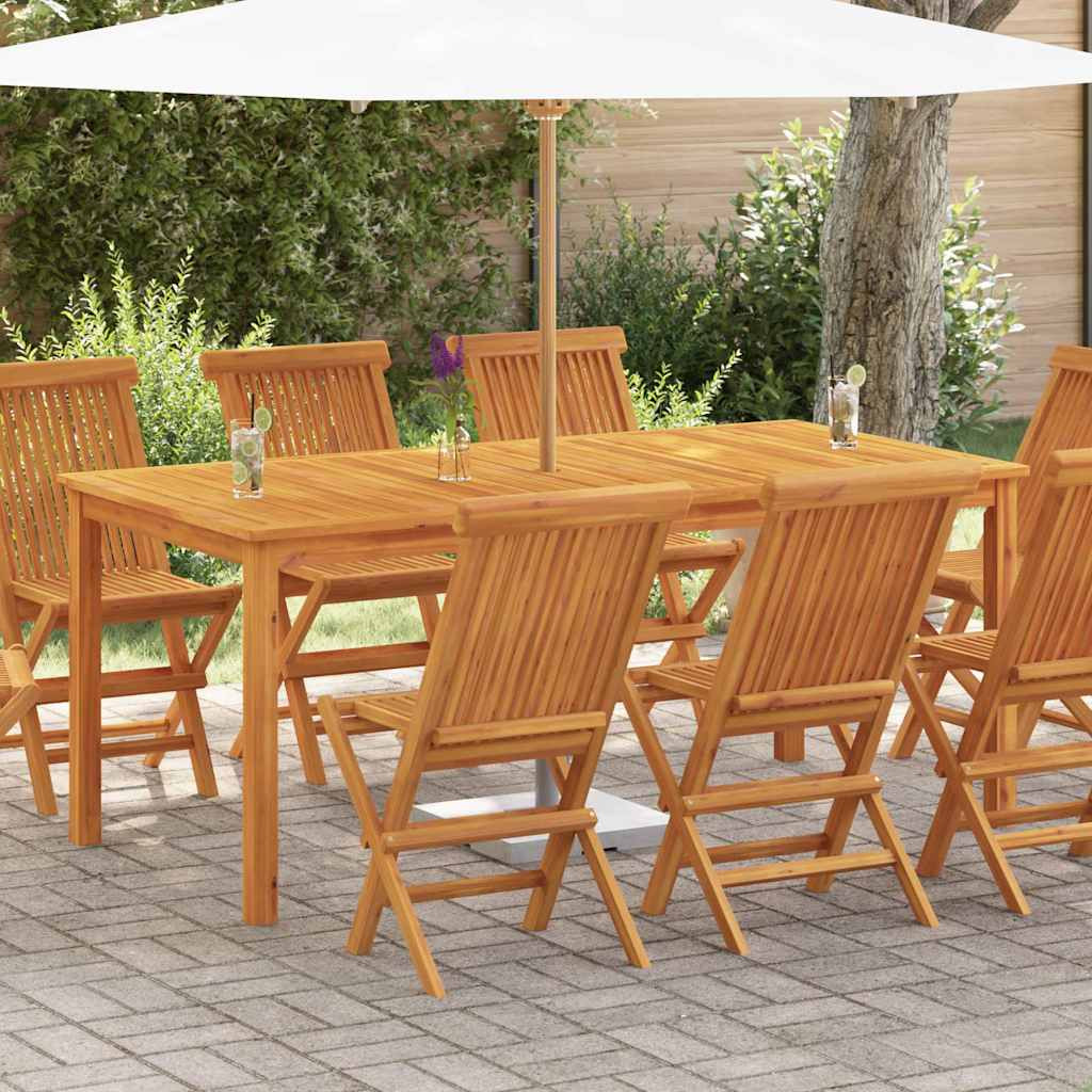 vidaXL Garten-Esstisch 180x90x75 cm Massivholz Akazie