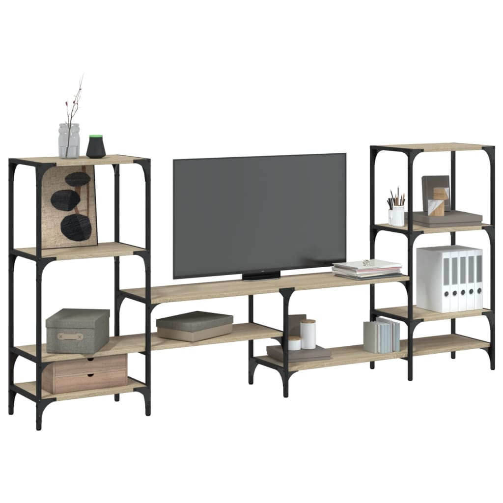 vidaXL TV-Schrank Sonoma-Eiche 206,5x28,5x95 cm Holzwerkstoff
