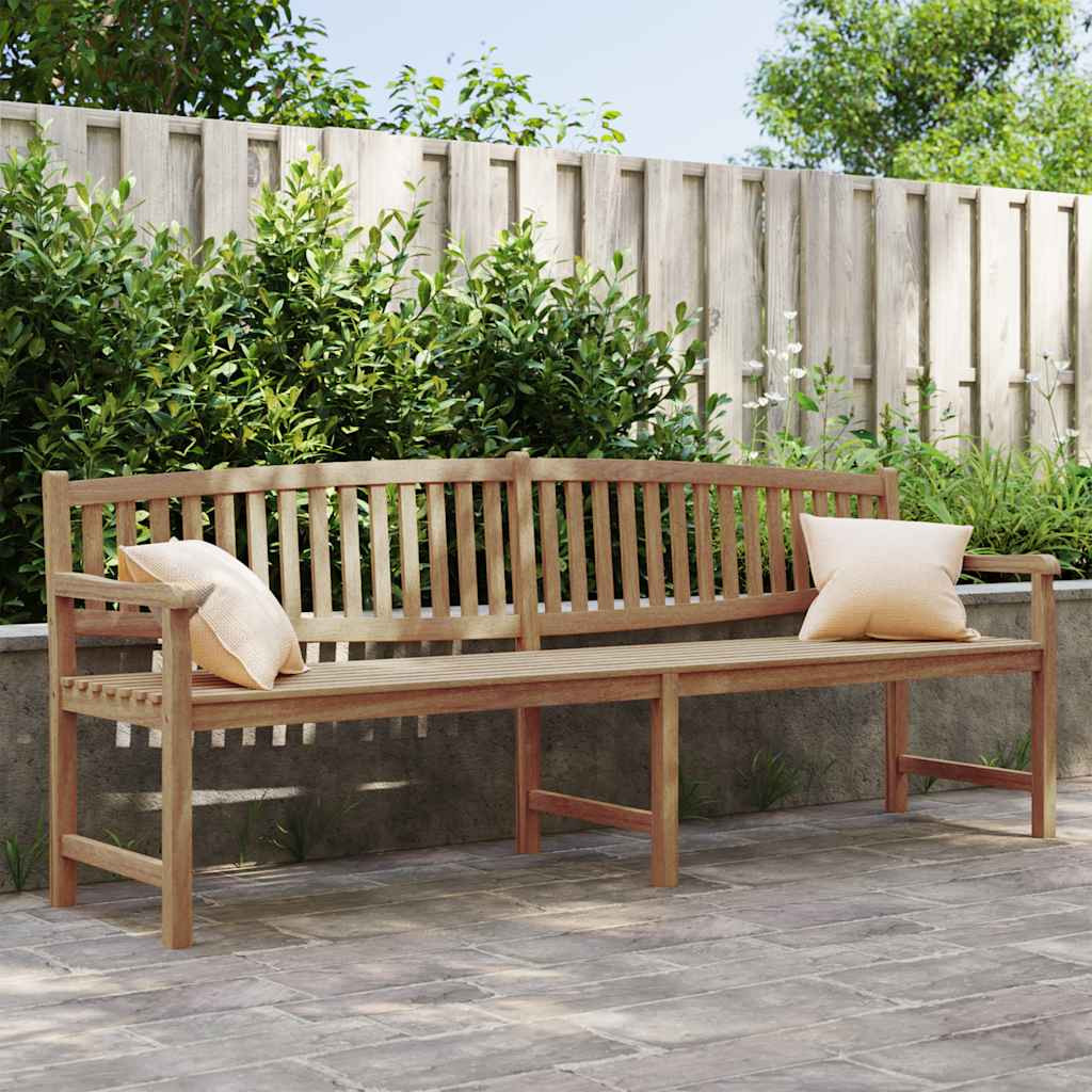vidaXL Gartenbank 228x59,5x90 cm Massivholz Teak