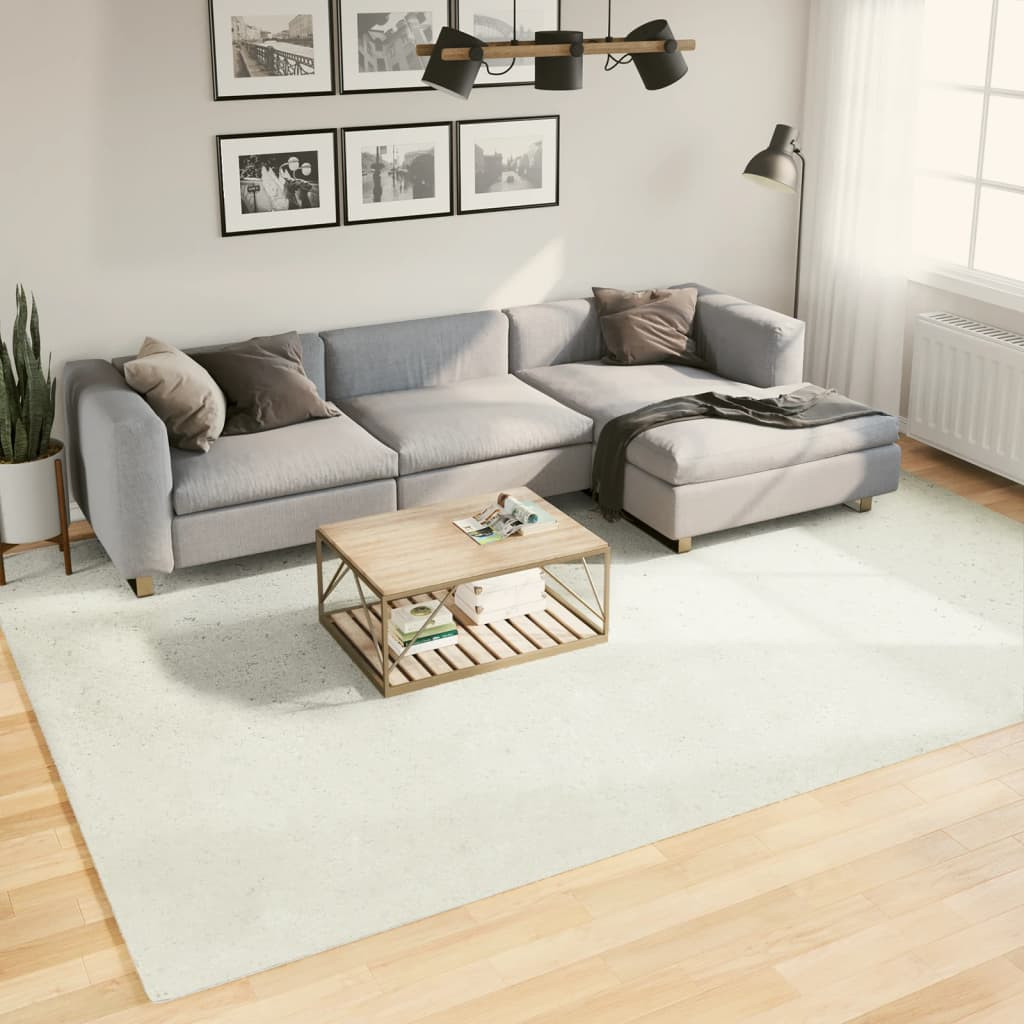 vidaXL Teppich OVIEDO Kurzflor Creme 240x340 cm