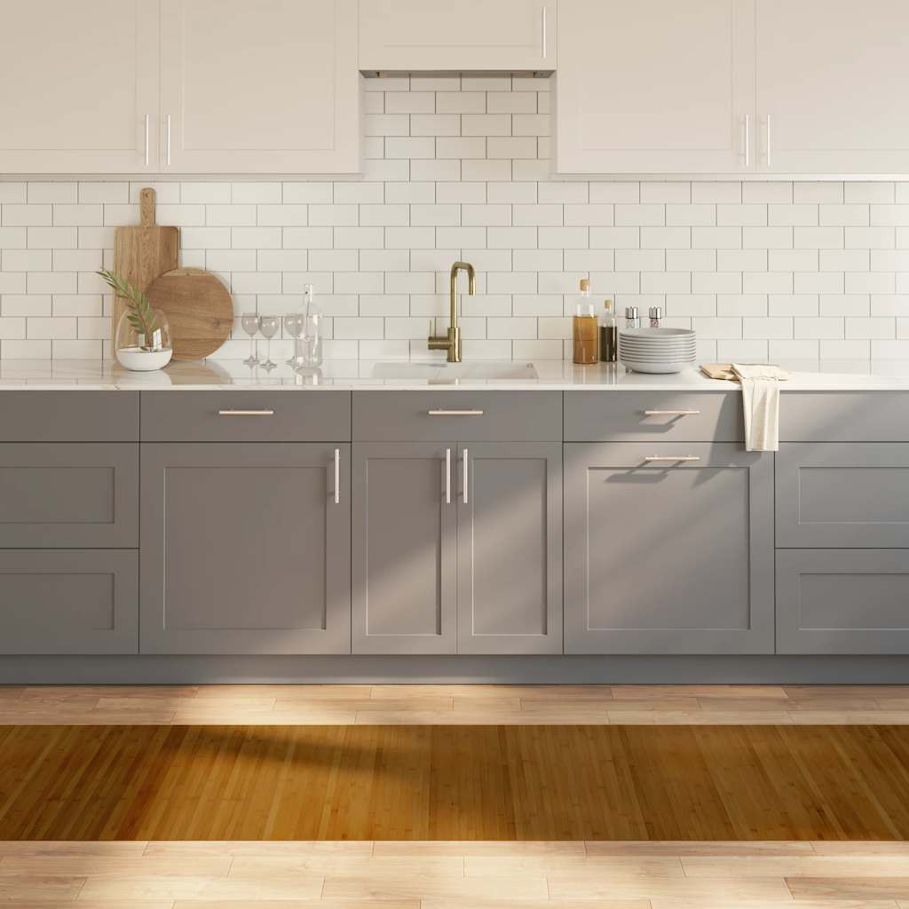 vidaXL Teppich Rechteckig Braun 70x300 cm Bambus
