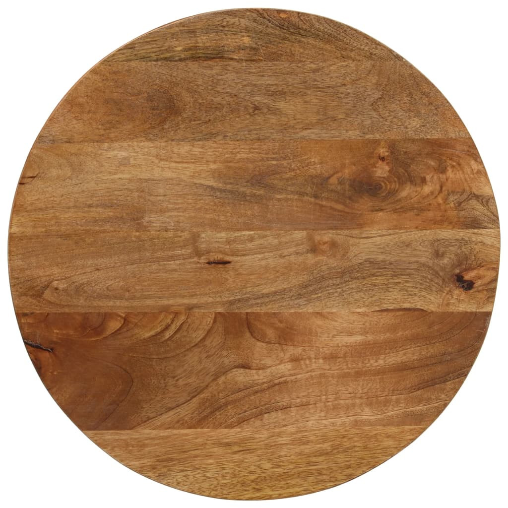 vidaXL Tischplatte Ø 60x3,8 cm Rund Massivholz Mango