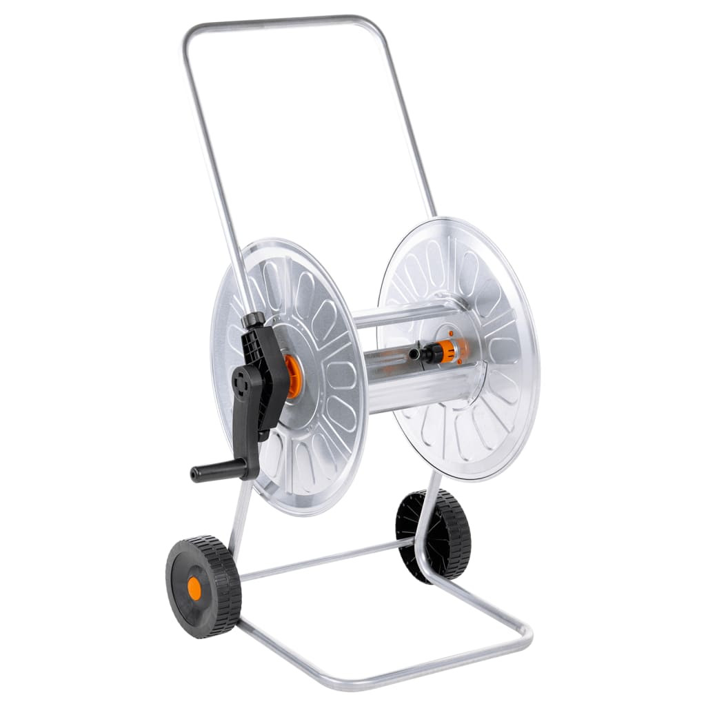vidaXL Schlauchwagen für 80 m 1/2" oder 50 m 3/4" Schlauch Stahl