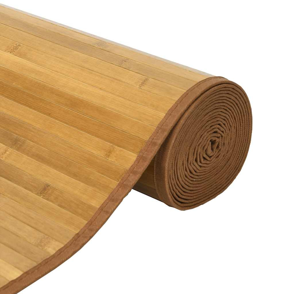 vidaXL Teppich Rechteckig Natur 70x300 cm Bambus
