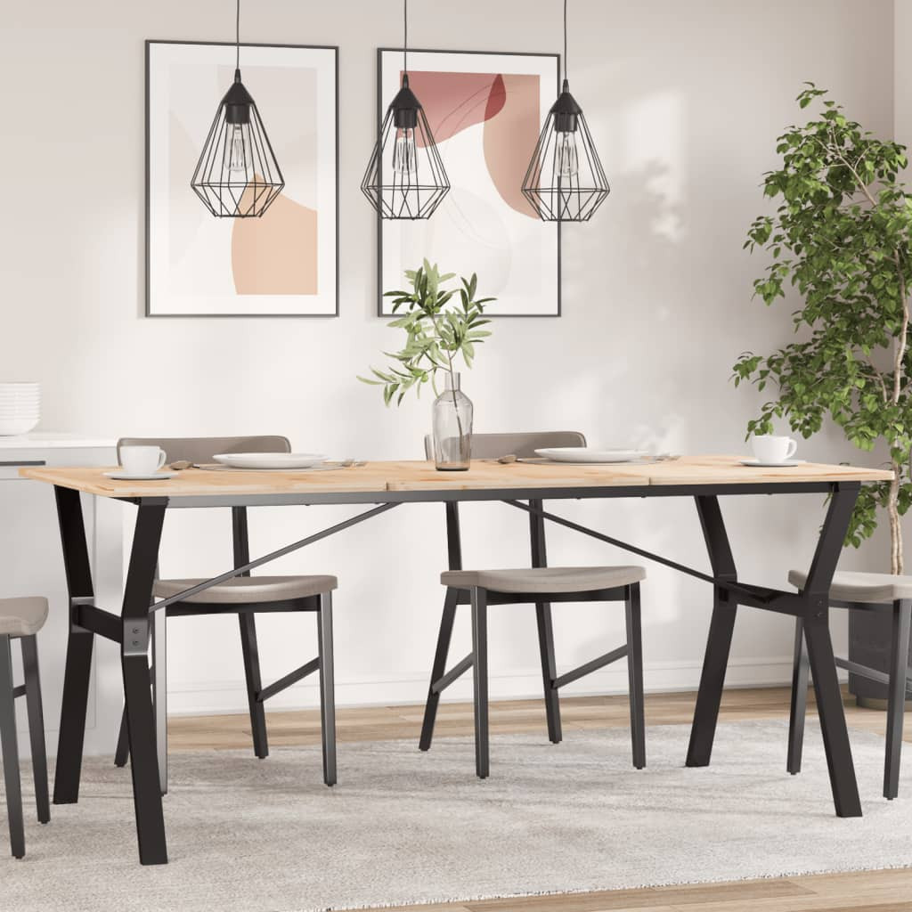 vidaXL Esstisch-Gestell in Y-Form 160x80x73 cm Stahl