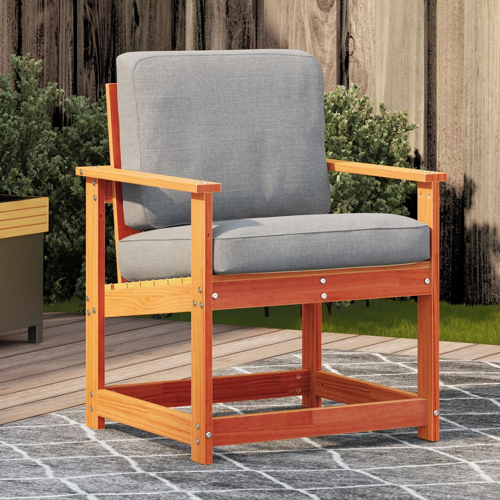 vidaXL Gartenstuhl Wachsbraun 62x56x77 cm Massivholz Kiefer