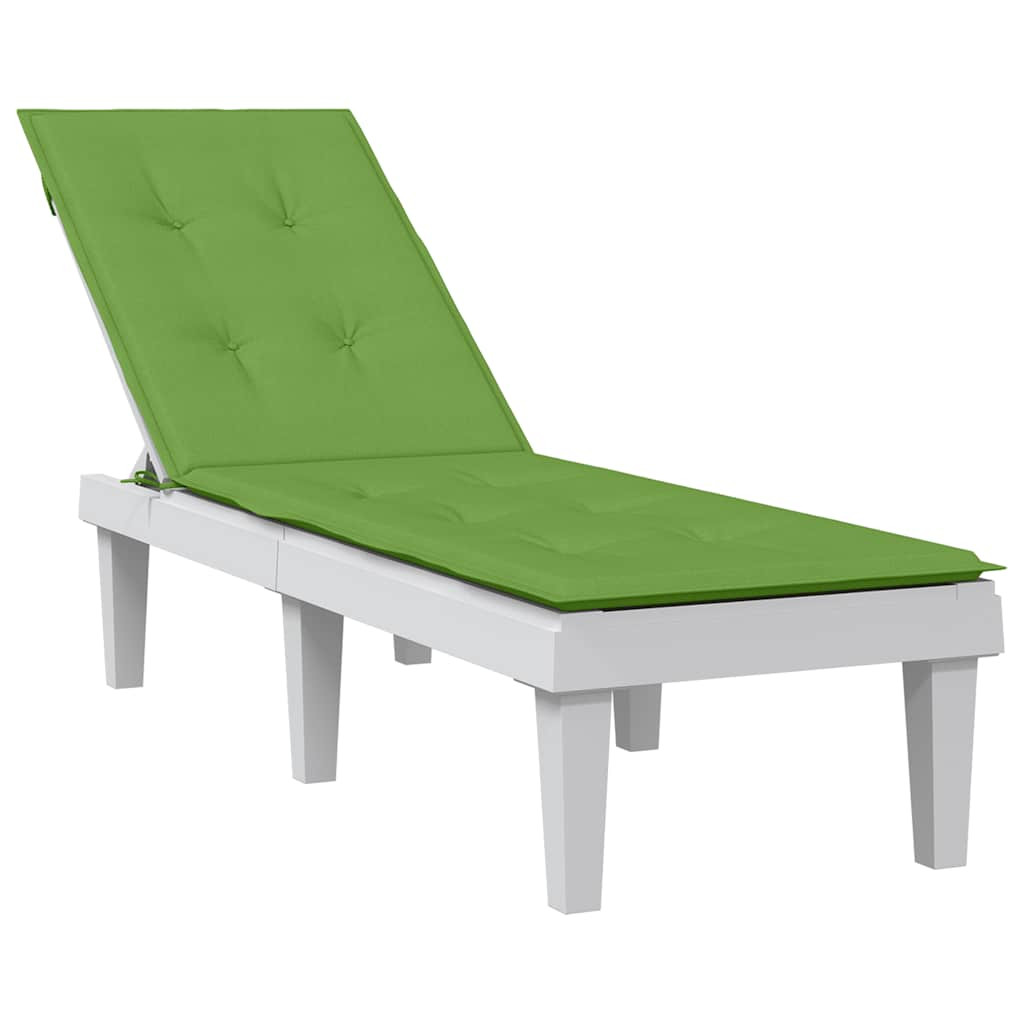 vidaXL Liegestuhl-Auflage Melange Grün (75+105) x 50 x 4 cm Stoff