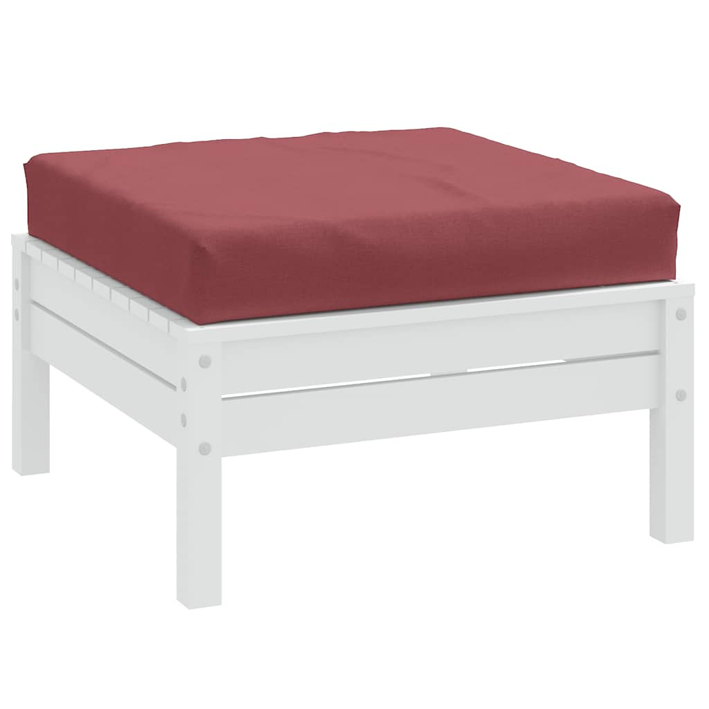 vidaXL Palettenkissen Melange Weinrot 60x60x9,5 cm Stoff