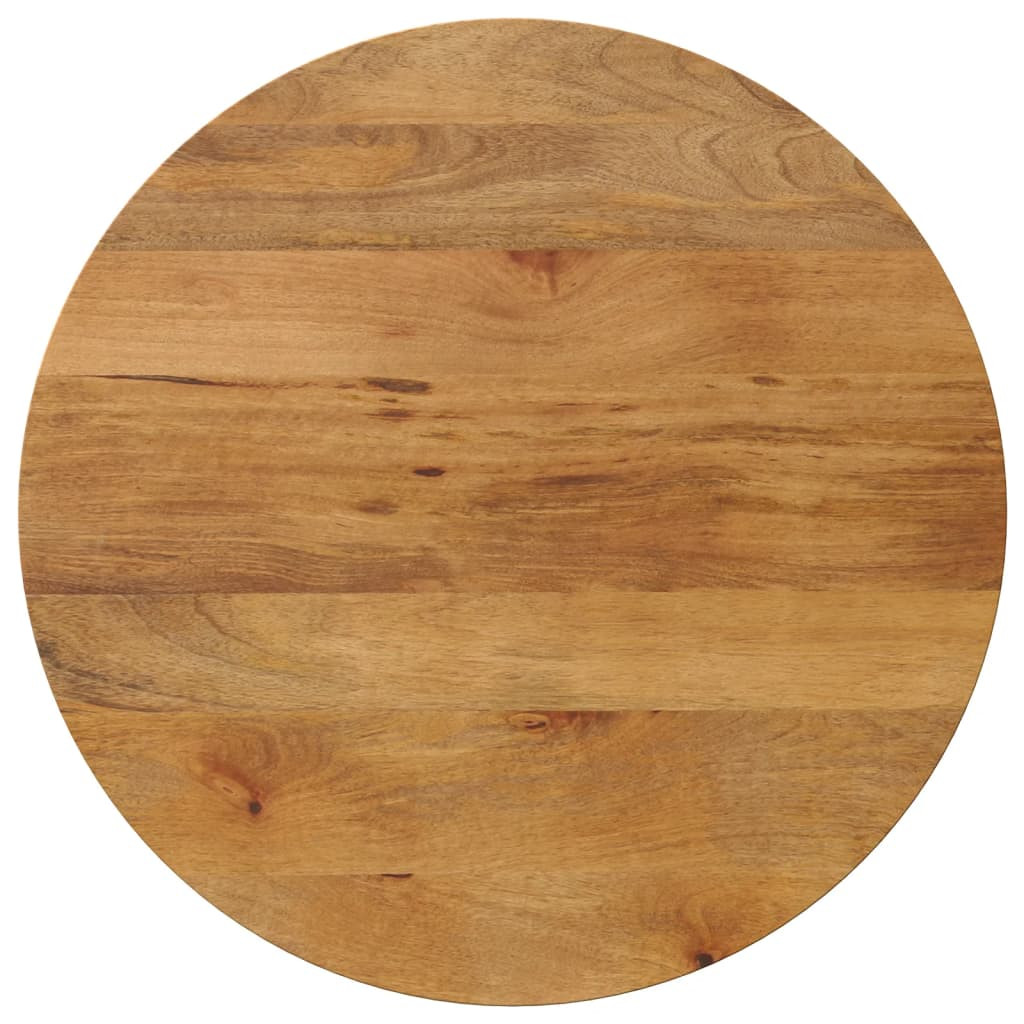vidaXL Tischplatte Ø 70x3,8 cm Rund Massivholz Mango