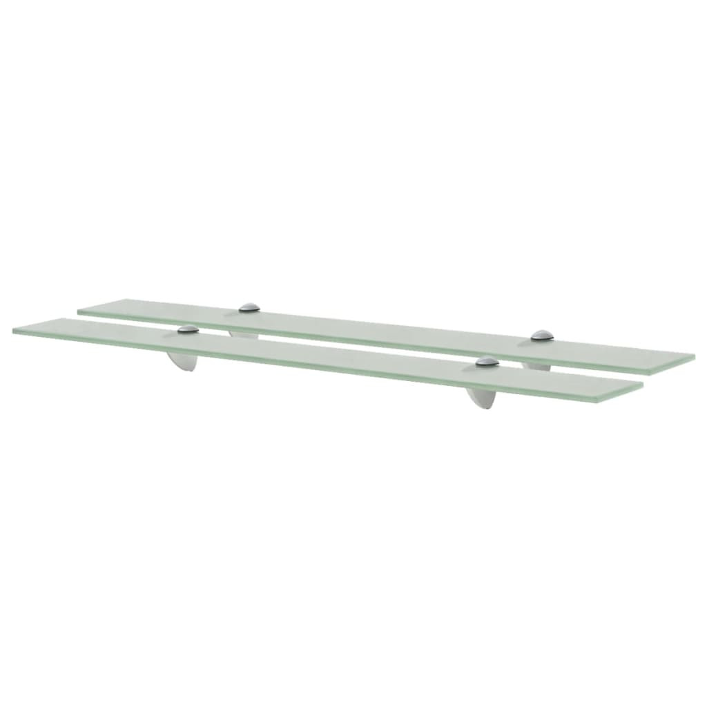 vidaXL Schweberegale 2 Stk. Glas 80x10 cm 8 mm