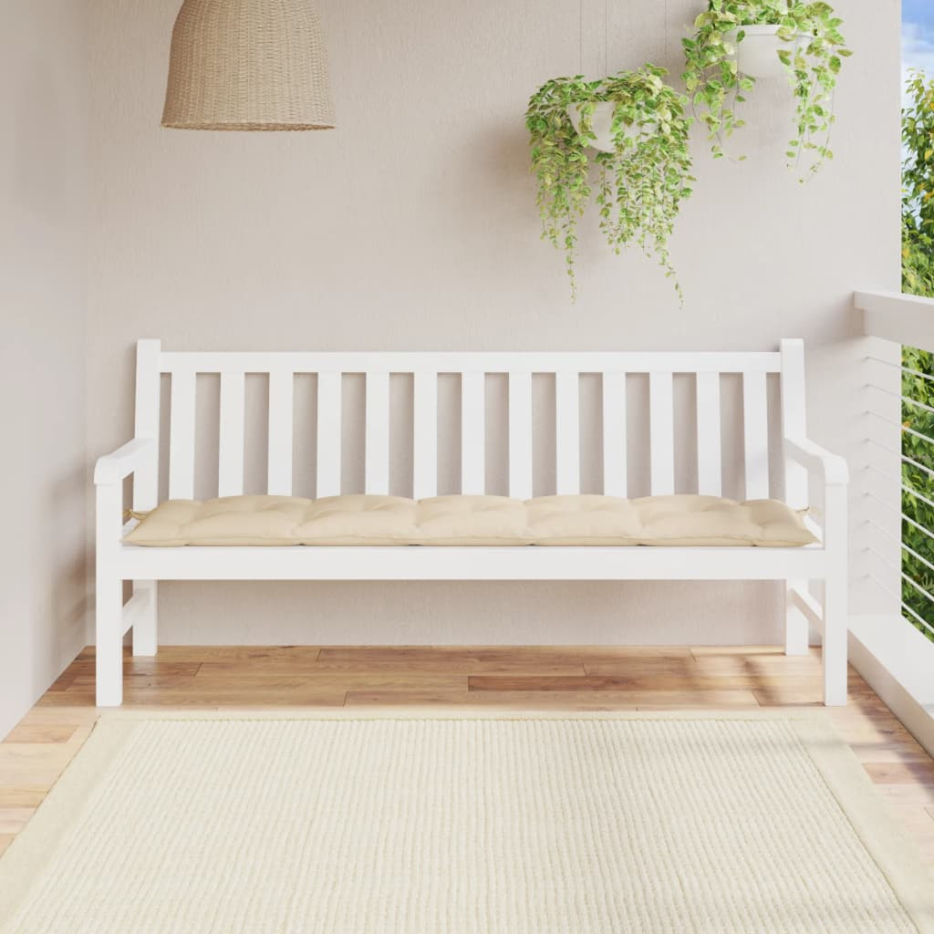 vidaXL Gartenbank-Auflage Beige 180x50x7 cm Oxford-Gewebe