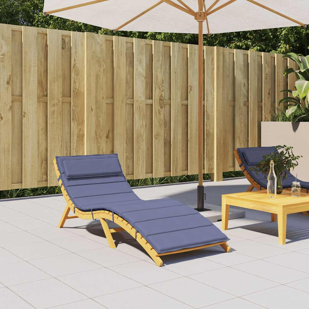 vidaXL Sonnenliegen-Auflage Marineblau 180x60x4 cm Oxford-Gewebe