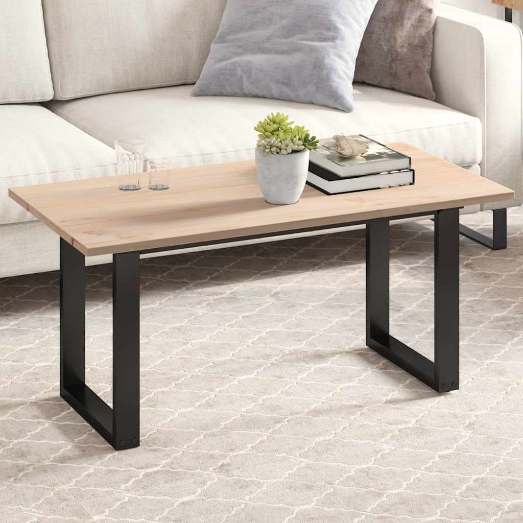 vidaXL Tischplatte 100x50x1,7 cm Rechteckig Massivholz Kiefer